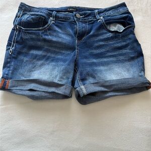 Flamingals Women's Blue Jean Shorts